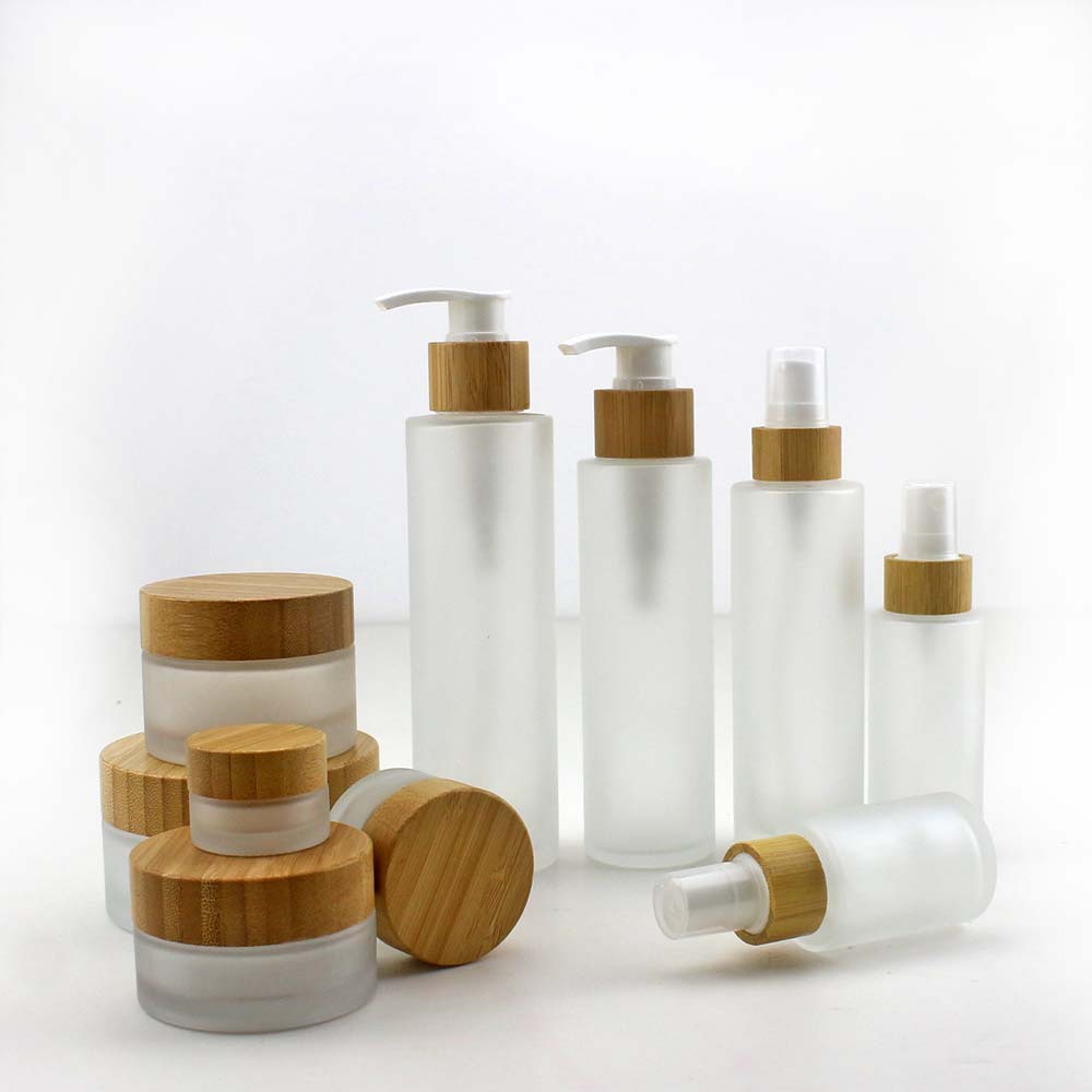 Perfume Imperium Fragrance World - Natural Bamboo Perfume Bottle Frosted Glass