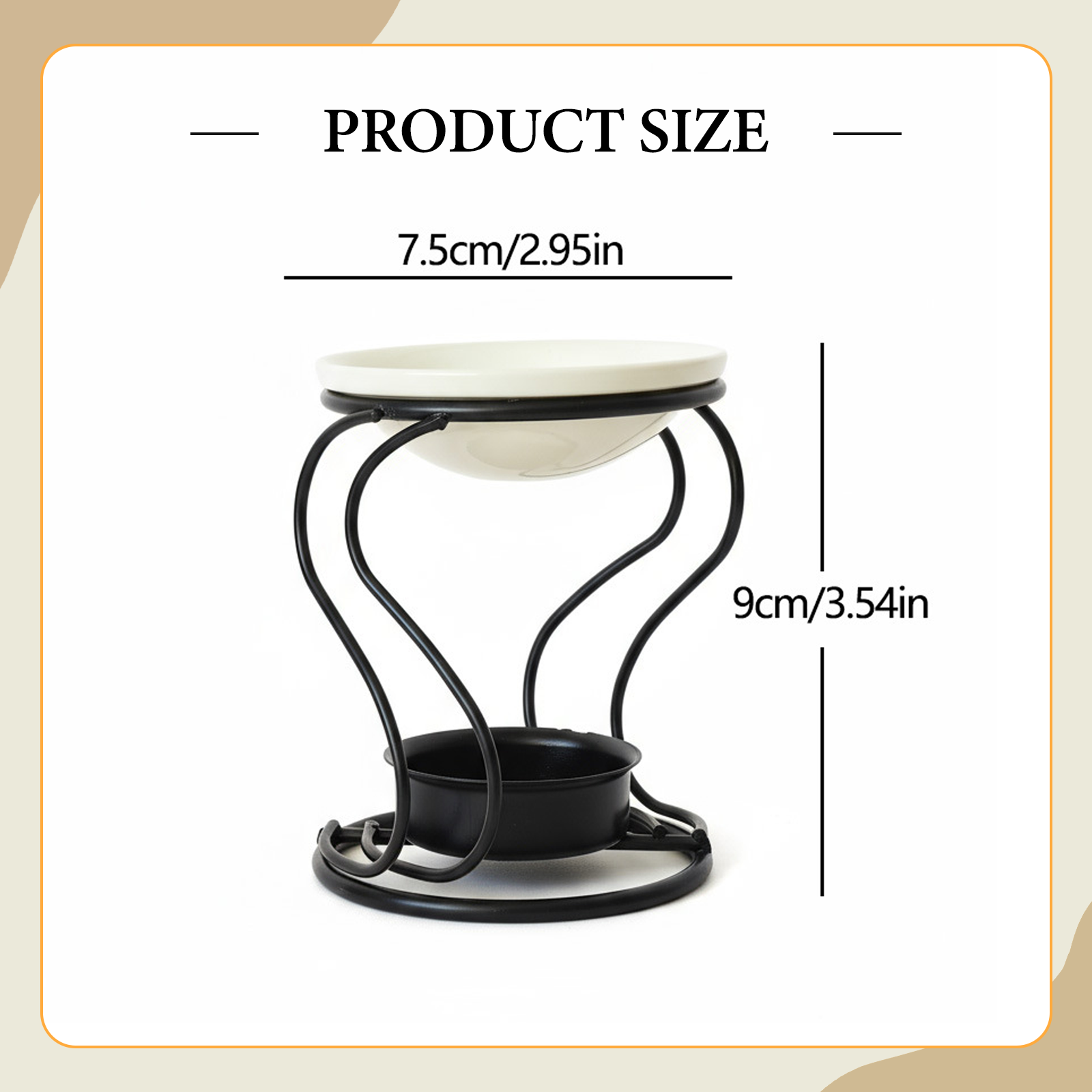 Creative Metal Oil Burner Wax  - Perfume Fragrance Base 评论和价格