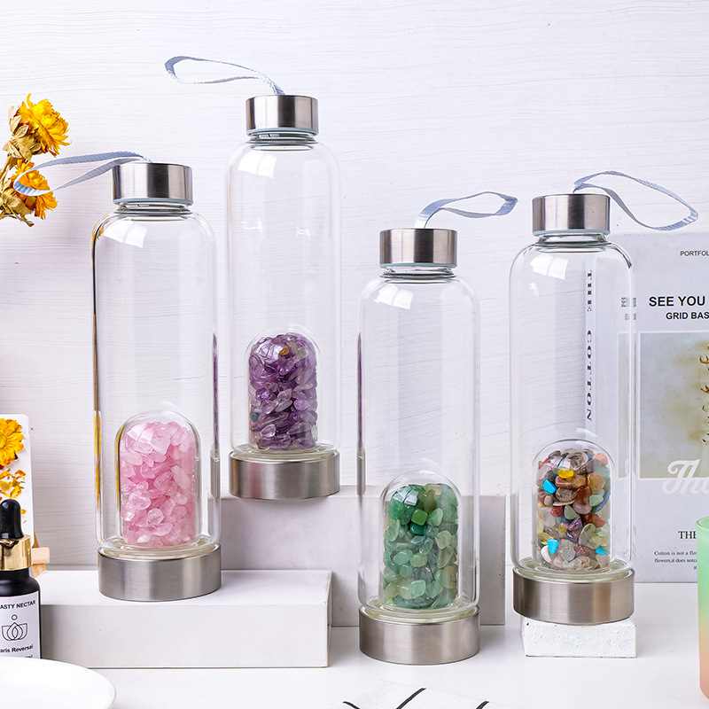 Natural Crystal Glass Water Bo - Rose Water Spray 评论和价格
