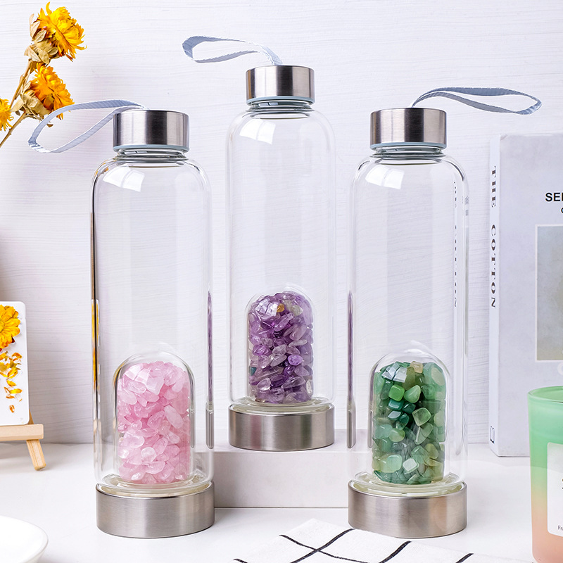 Natural Crystal Glass Water Bo - Rose Water Spray 评论和价格