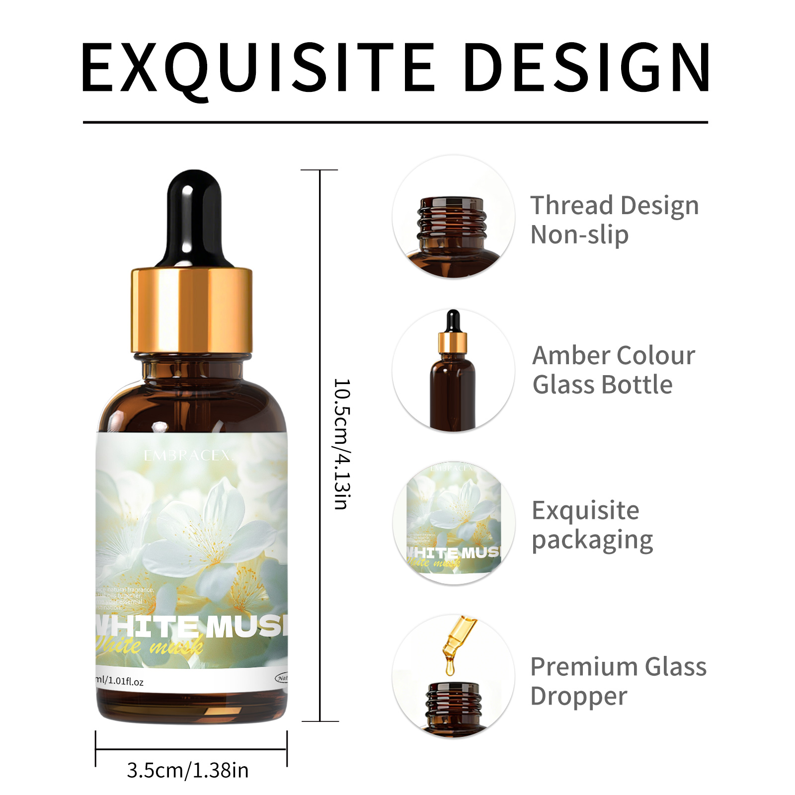 30ml White Musk Essential Oil  - Musk White Oil 评论和价格